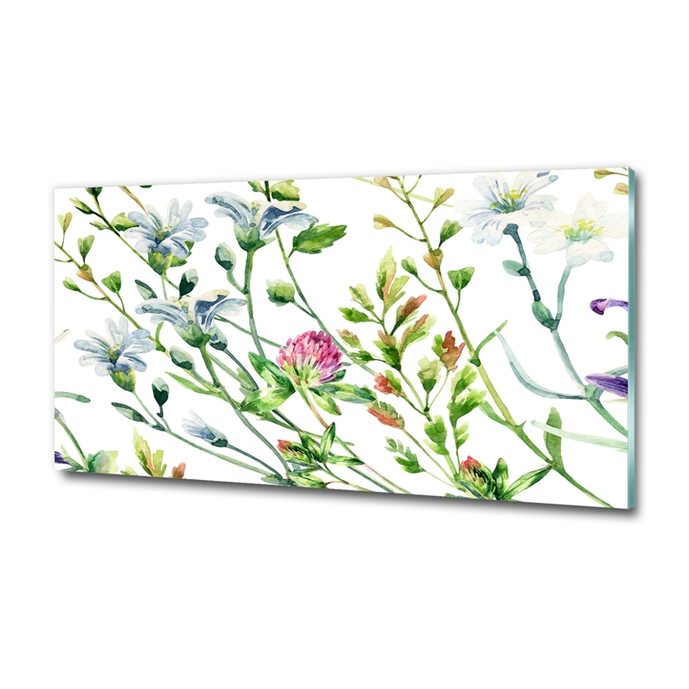 Foto obraz szkło hartowane Dzikie kwiaty