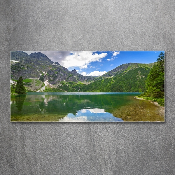 Foto obraz szklany Morskie oko Tatry