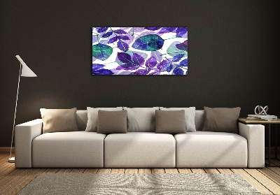 Fotoobraz na ścianę szklany Kolorowe liście