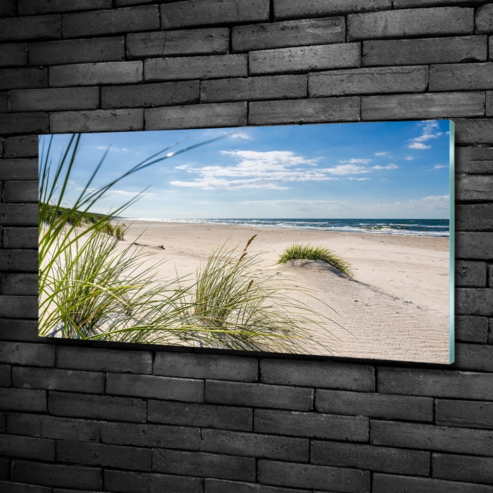 Foto obraz szkło hartowane Mrzeżyno plaża