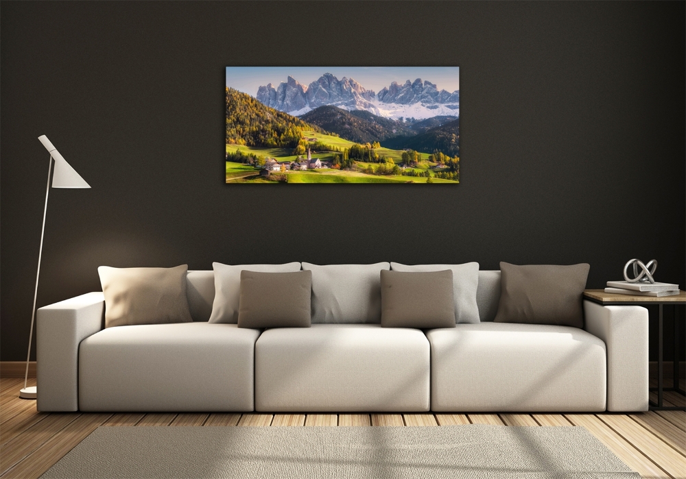 Foto obraz szkło hartowane Panorama góry