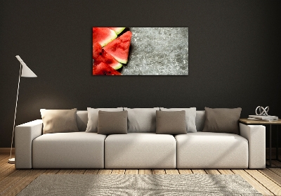 Fotoobraz na ścianę szklany Pokrojony arbuz