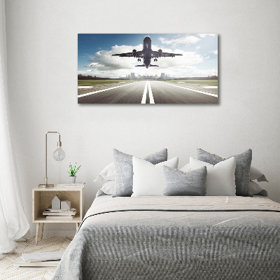 Foto obraz szklany Startujący samolot