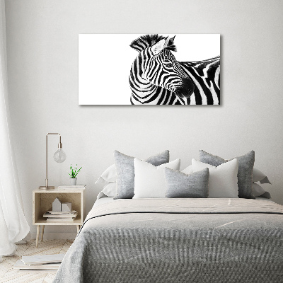 Foto-obraz szkło hartowane Zebra w śniegu