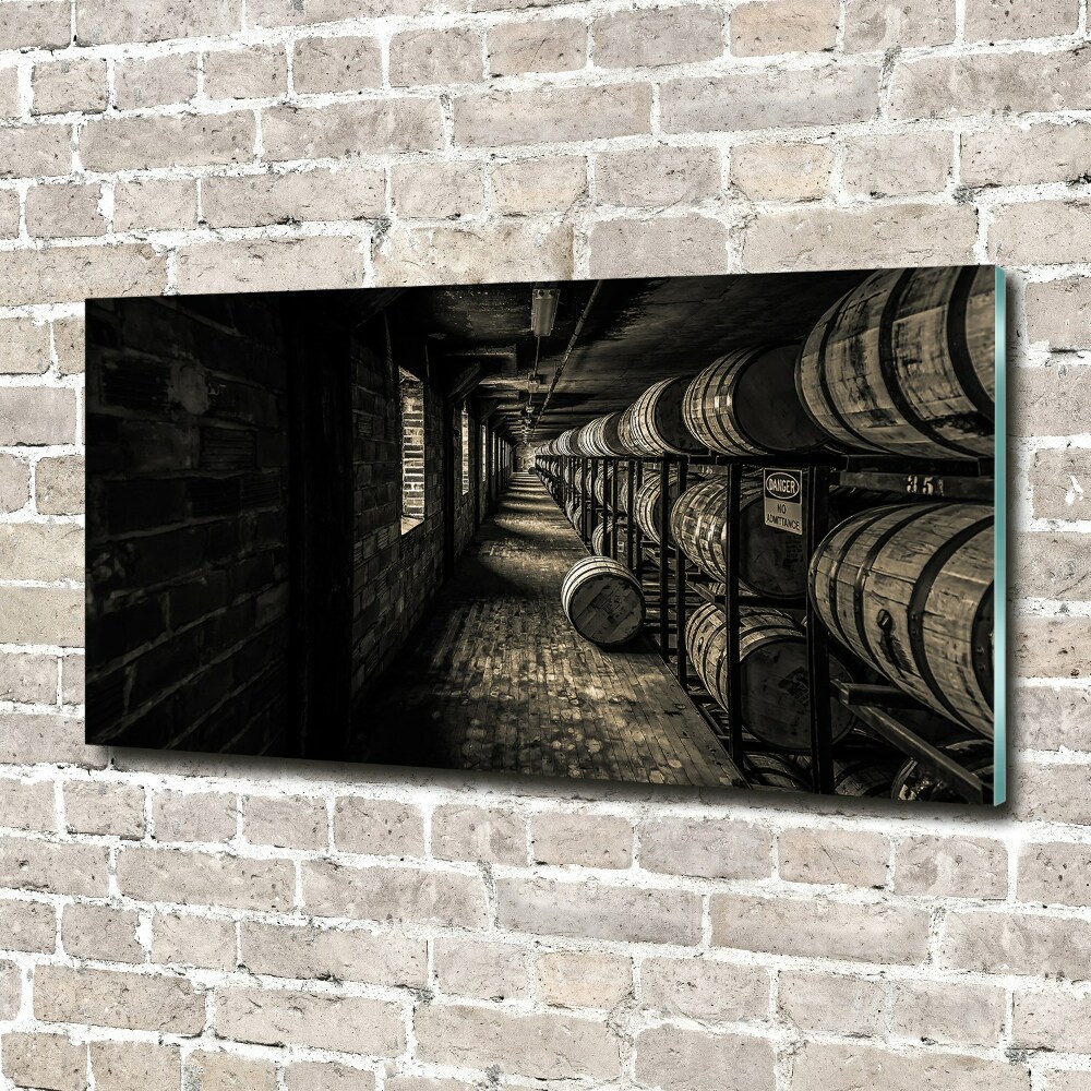 Foto obraz szkło hartowane Beczki Burbon