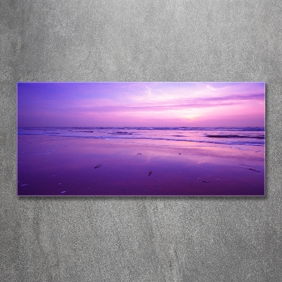 Foto obraz szklany Zachód słońce morze