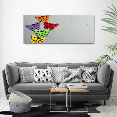 Fotoobraz na ścianę szklany Kolorowe motyle