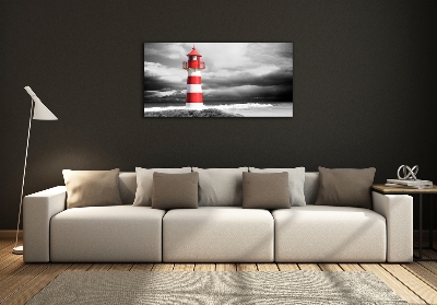 Fotoobraz na ścianę szklany Latarnia morska
