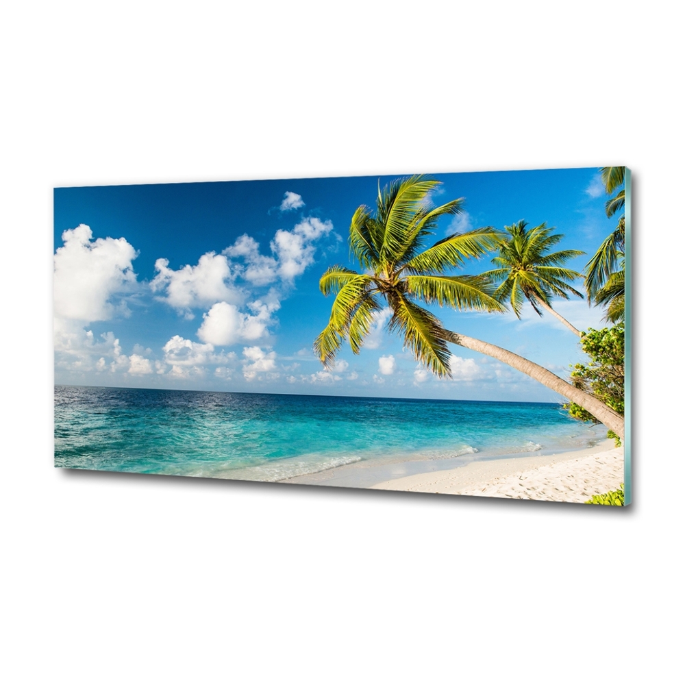 Foto obraz szkło hartowane Malediwy plaża