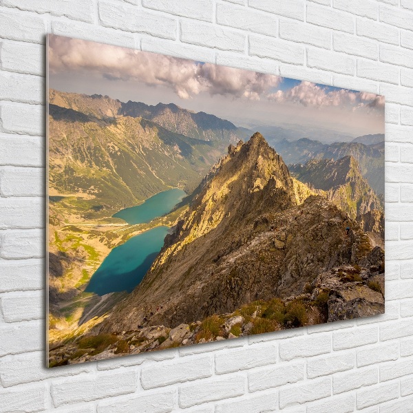 Foto obraz szklany Morskie oko Tatry