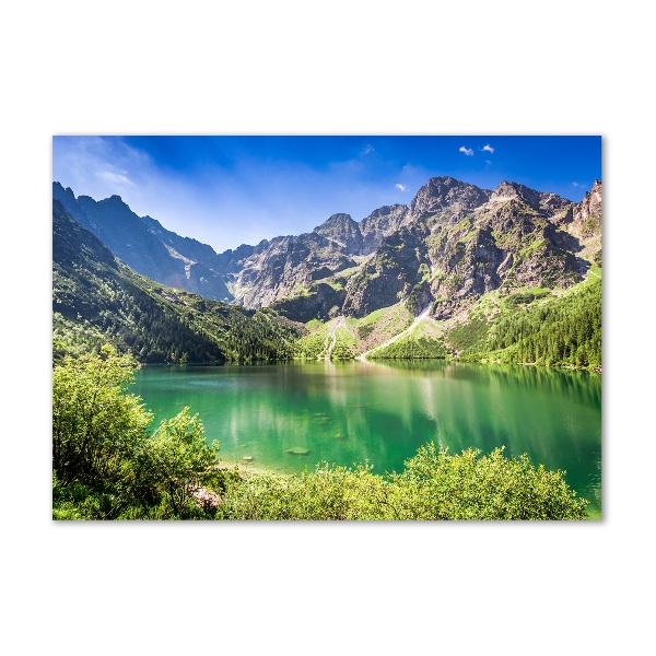 Foto obraz szklany Morskie oko Tatry