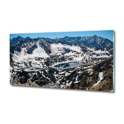 Foto obraz szklany Jezioro w Tatrach