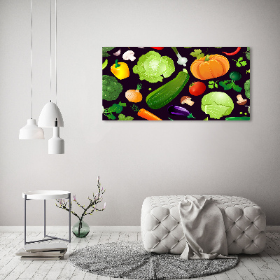 Foto obraz szklany Kolorowe warzywa