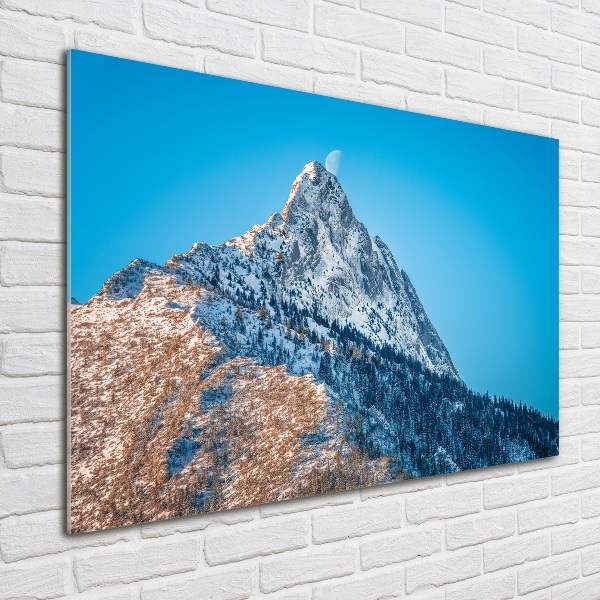 Foto obraz szkło hartowane Giewont Tatry