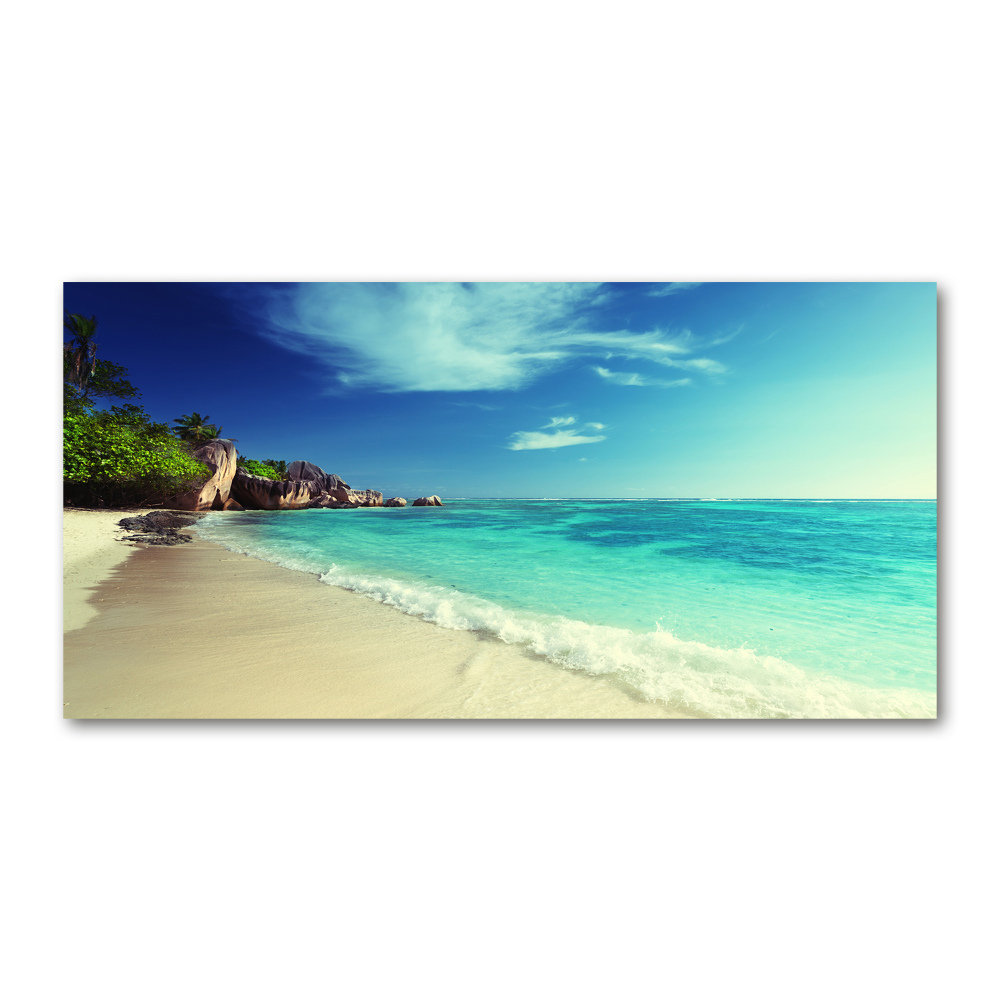 Foto obraz szkło hartowane Seszele plaża