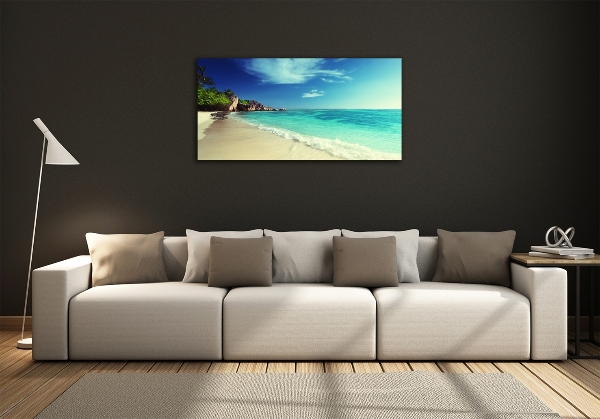Foto obraz szkło hartowane Seszele plaża