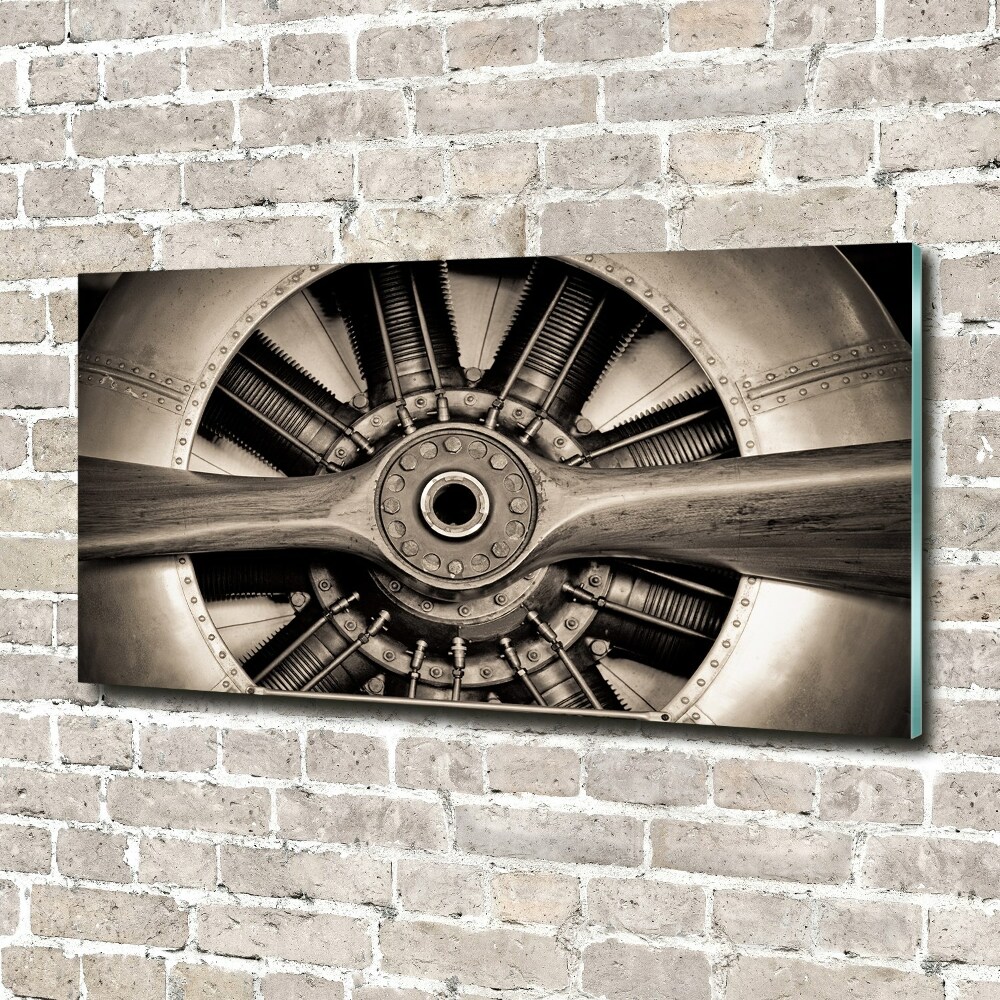 Fotoobraz na ścianę szklany Silnik samolotu