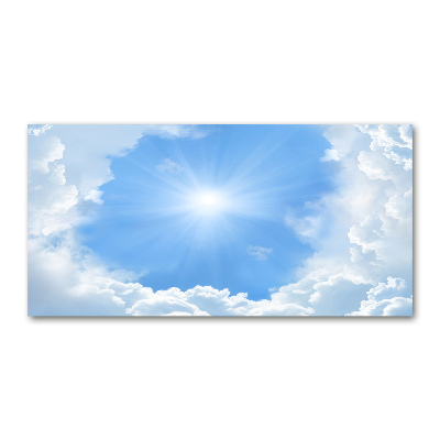 Foto-obraz szklany Chmury na niebie