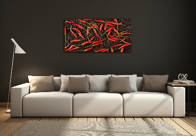 Foto obraz szklany Papryczki chilli