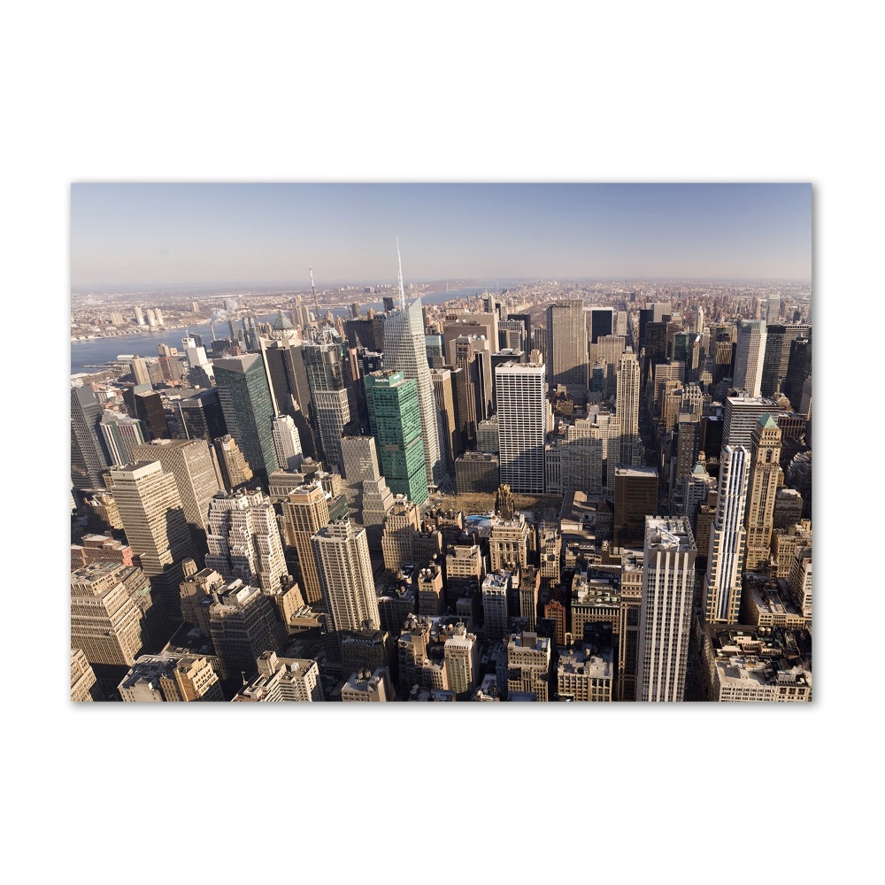 Foto obraz szklany Nowy Jork lot ptaka