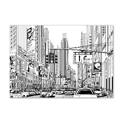 Foto obraz szklany Ulice Nowego Jorku
