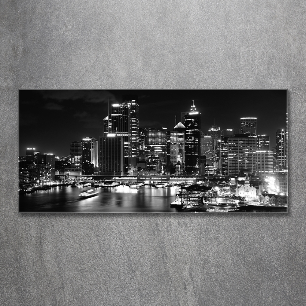 Foto obraz szkło hartowane Sydney nocą