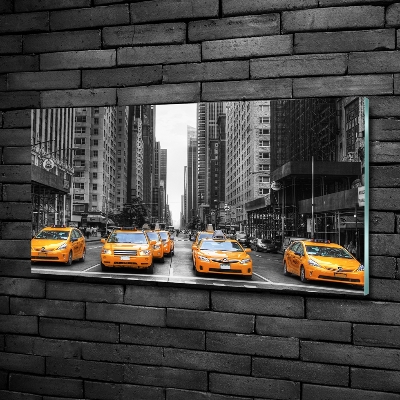 Foto obraz szklany Taksówki Nowy Jork