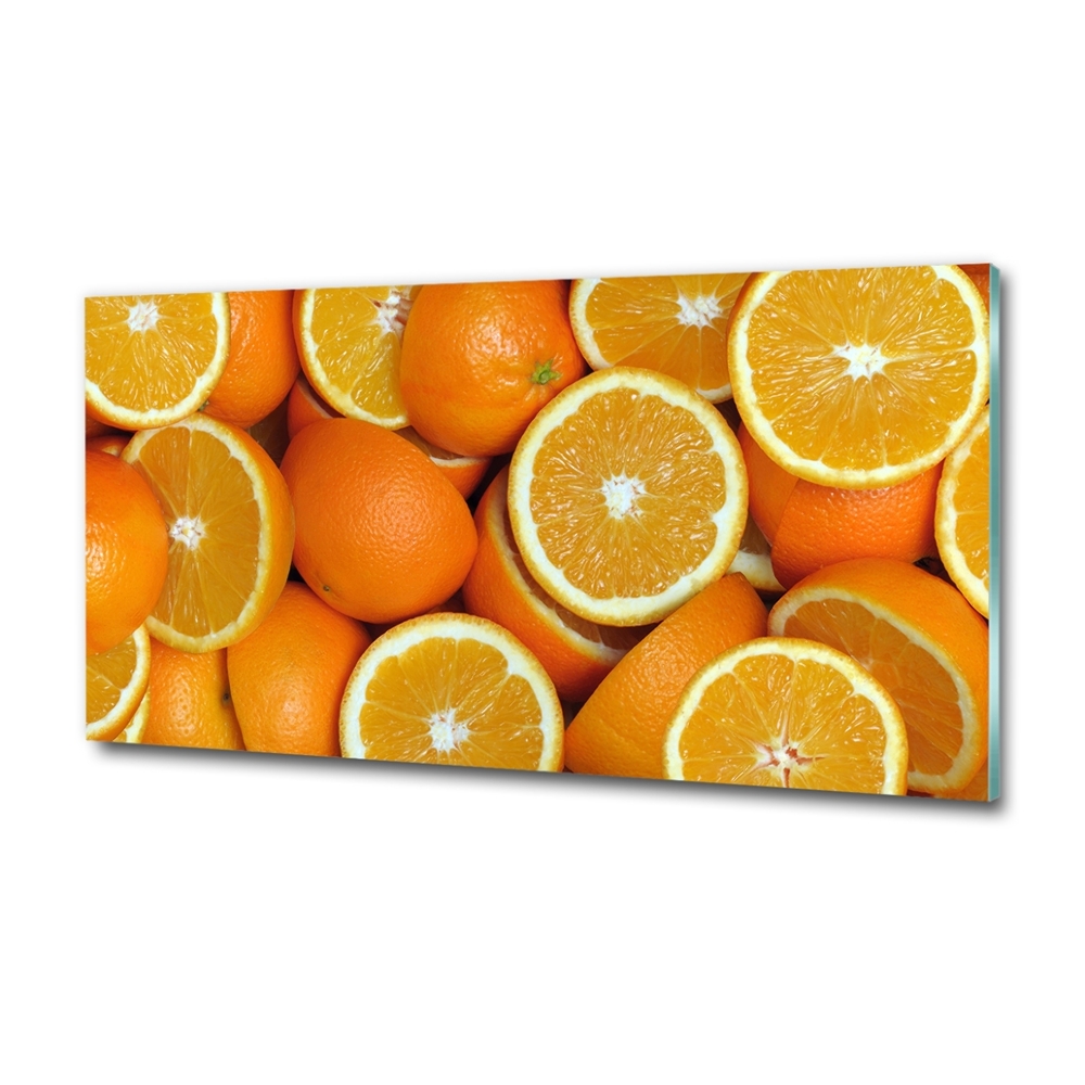 Foto obraz szklany Połówki pomarańczy