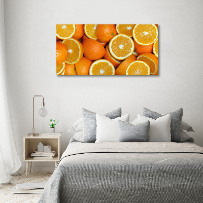 Foto obraz szklany Połówki pomarańczy