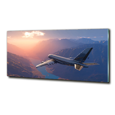Fotoobraz na ścianę szkło hartowane Samolot