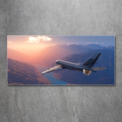 Fotoobraz na ścianę szkło hartowane Samolot