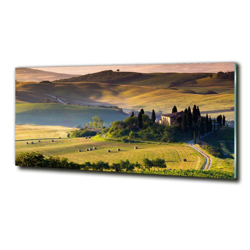 Fotoobraz na ścianę szklany Toskania Włochy