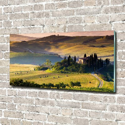 Fotoobraz na ścianę szklany Toskania Włochy