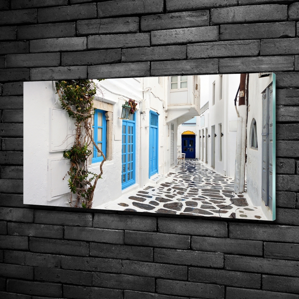 Fotoobraz na ścianę szklany Greckie uliczki