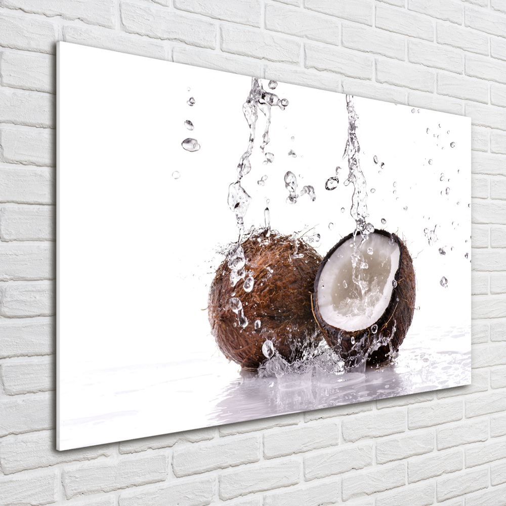 Foto-obraz szkło hartowane Kokos i woda