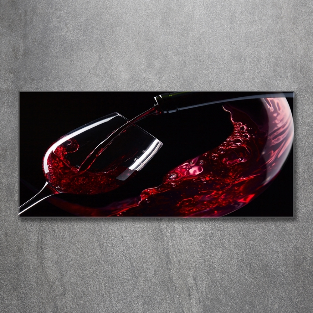 Foto-obraz szkło hartowane Czerwone wino