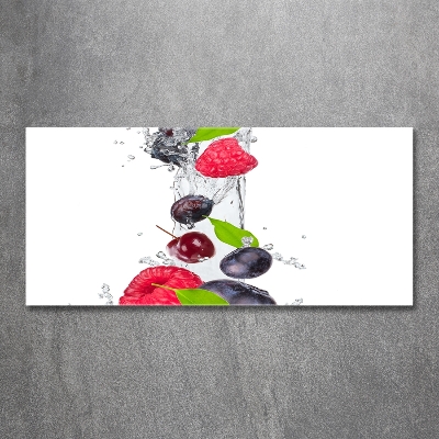 Foto-obraz szkło hartowane Owoce i woda