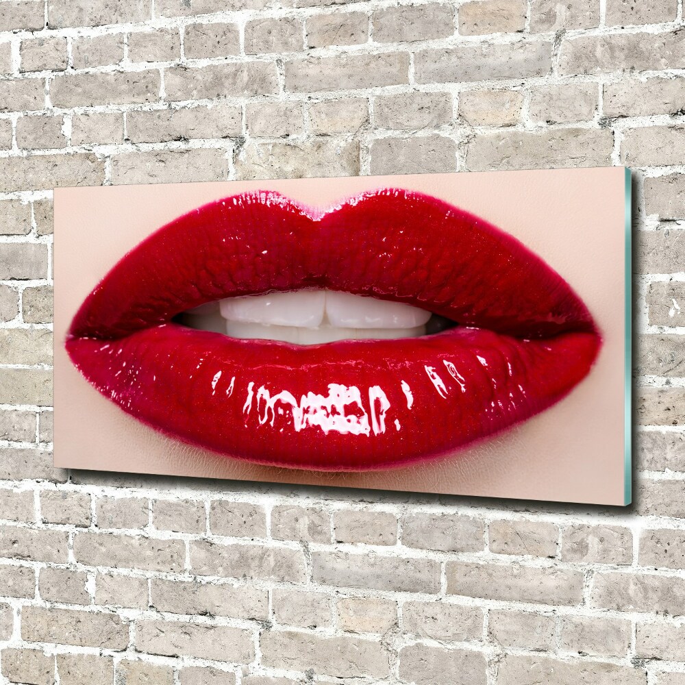 Foto-obraz szkło hartowane Czerwone usta