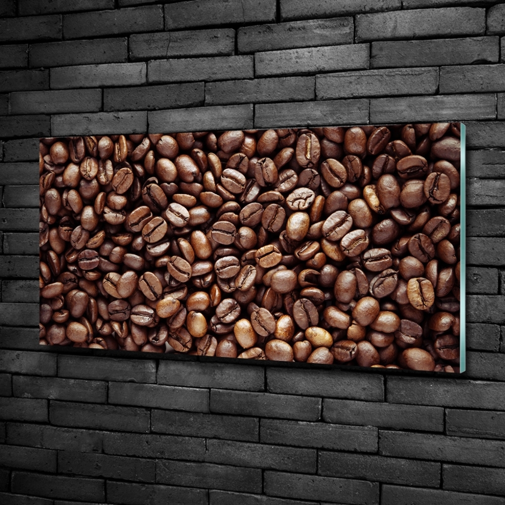 Foto-obraz szkło hartowane Ziarna kawy