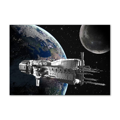 Foto obraz szklany Statek kosmiczny