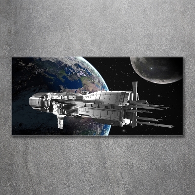 Foto obraz szklany Statek kosmiczny