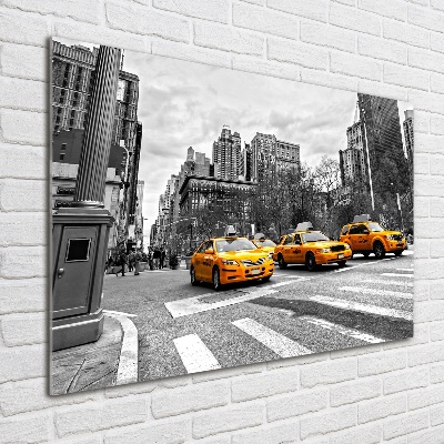 Foto obraz szklany Taksówki Nowy Jork