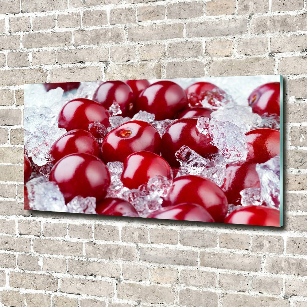 Foto-obraz szkło hartowane Mrożona wiśnia