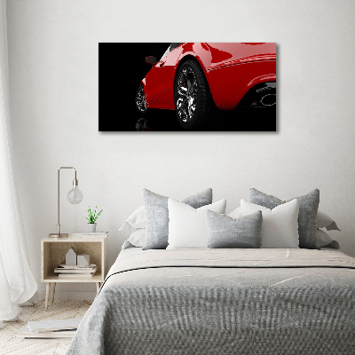 Foto obraz szklany Czerwony samochód