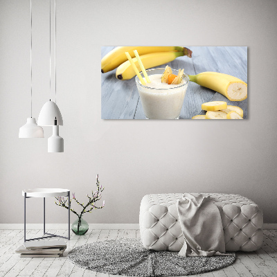 Foto-obraz szklany Bananowy koktajl