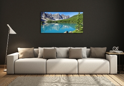 Foto obraz szklany Jezioro w górach