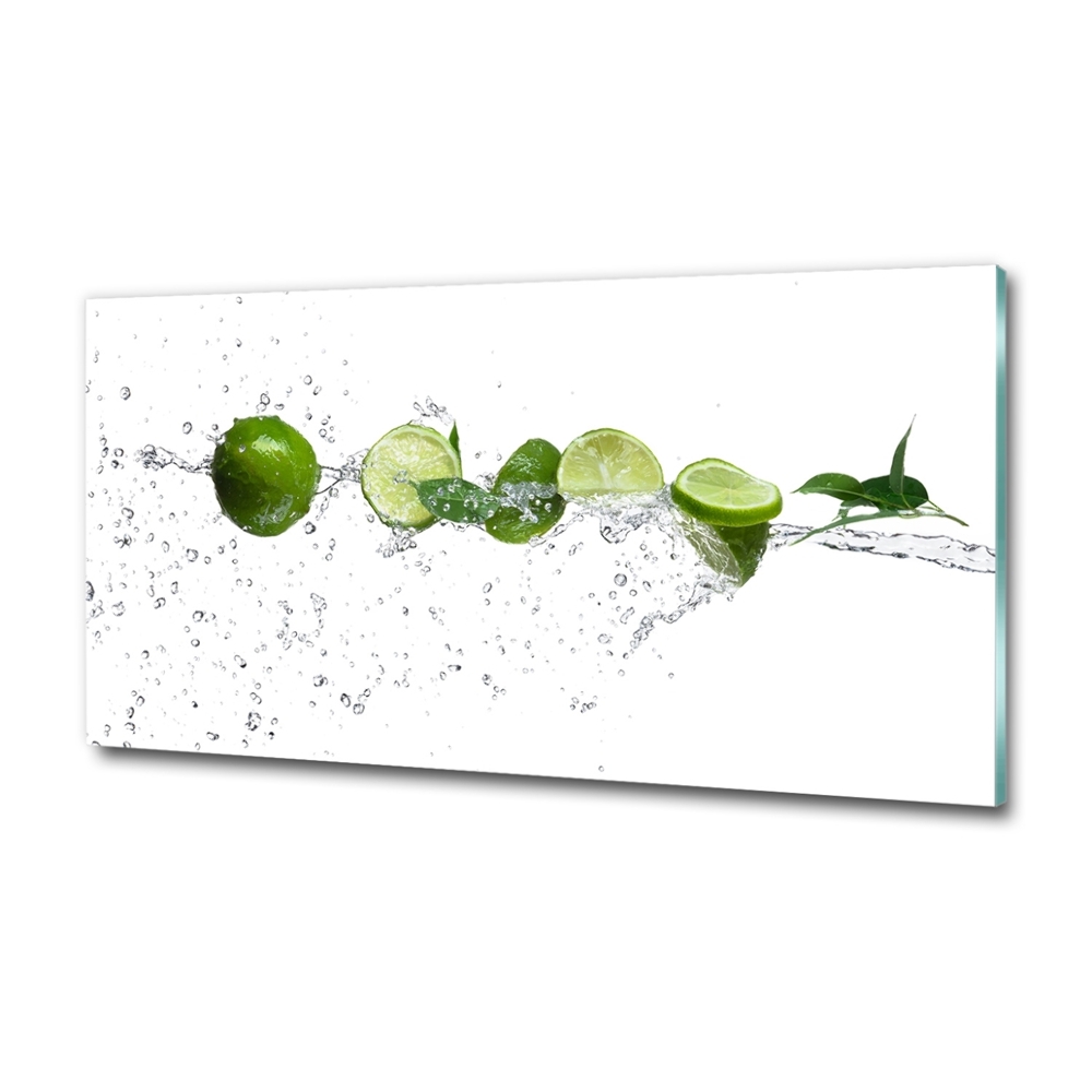 Foto-obraz szkło hartowane Limonka i woda