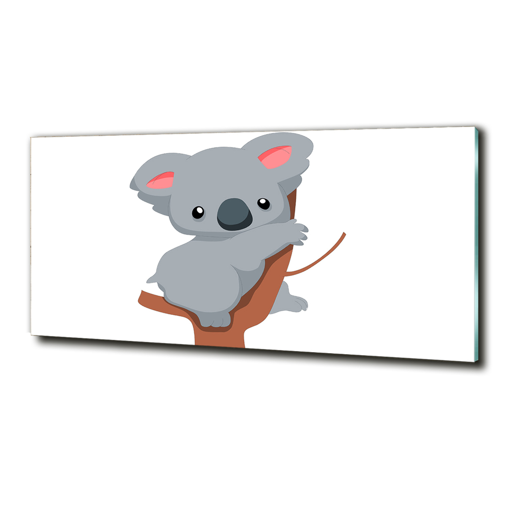 Foto-obraz szklany Koala na drzewie