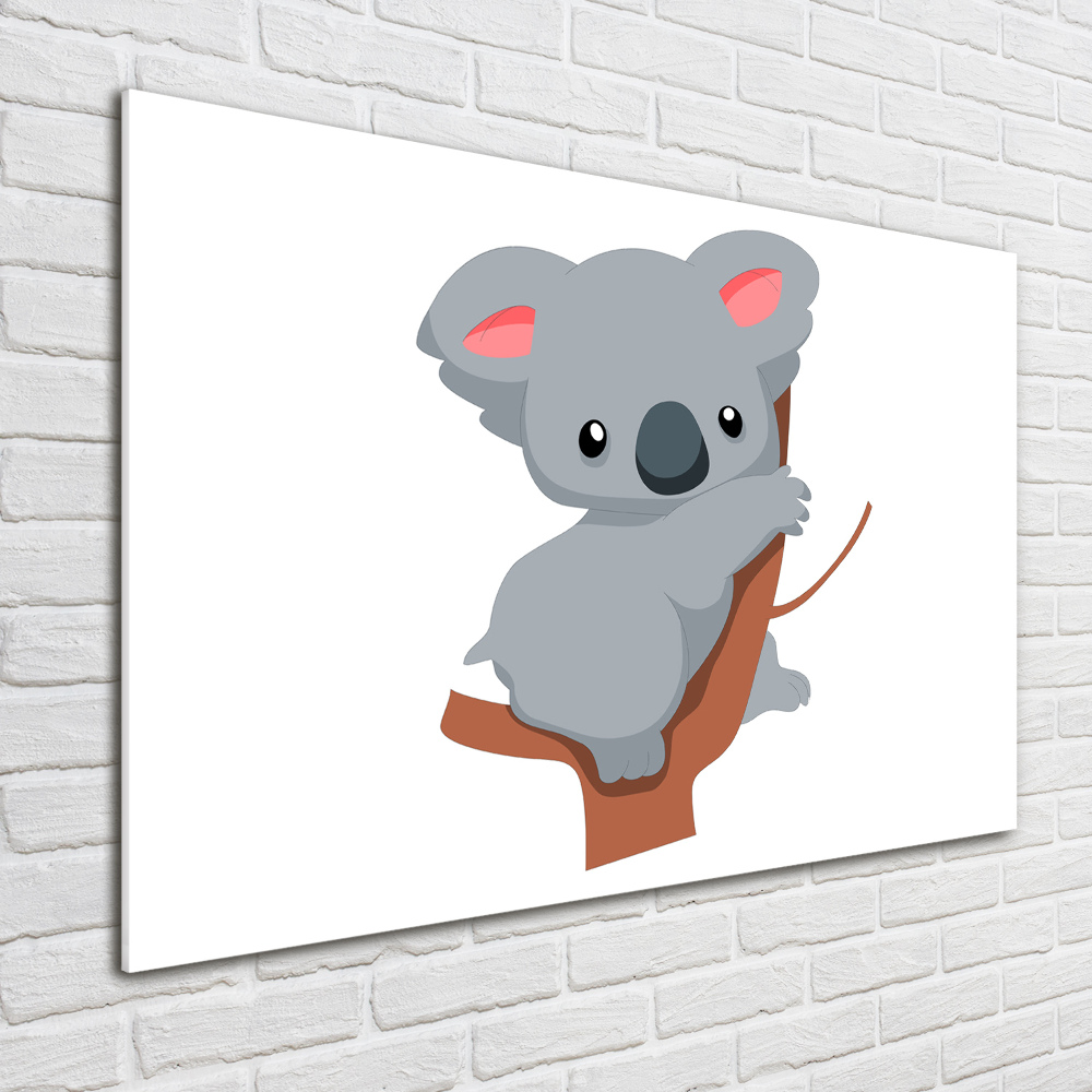 Foto-obraz szklany Koala na drzewie