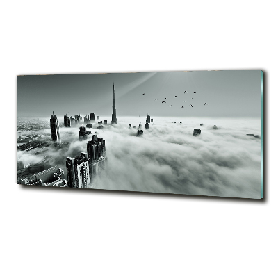 Foto obraz szklany Mgła nad Dubajem